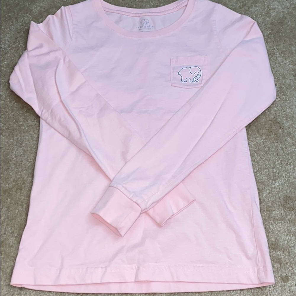 Pink Pocket Tee Ivory Ella